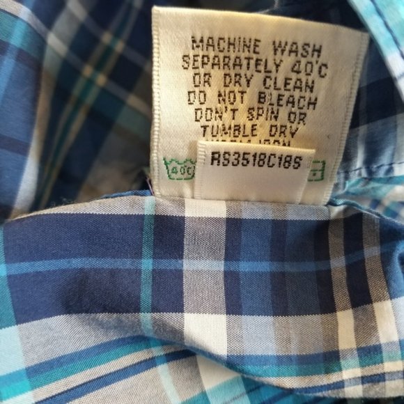 (XL) Bugatchi Shaped Fit Men's Short Sleeve Plaid Shirt Business Casual - Picture 6 of 11